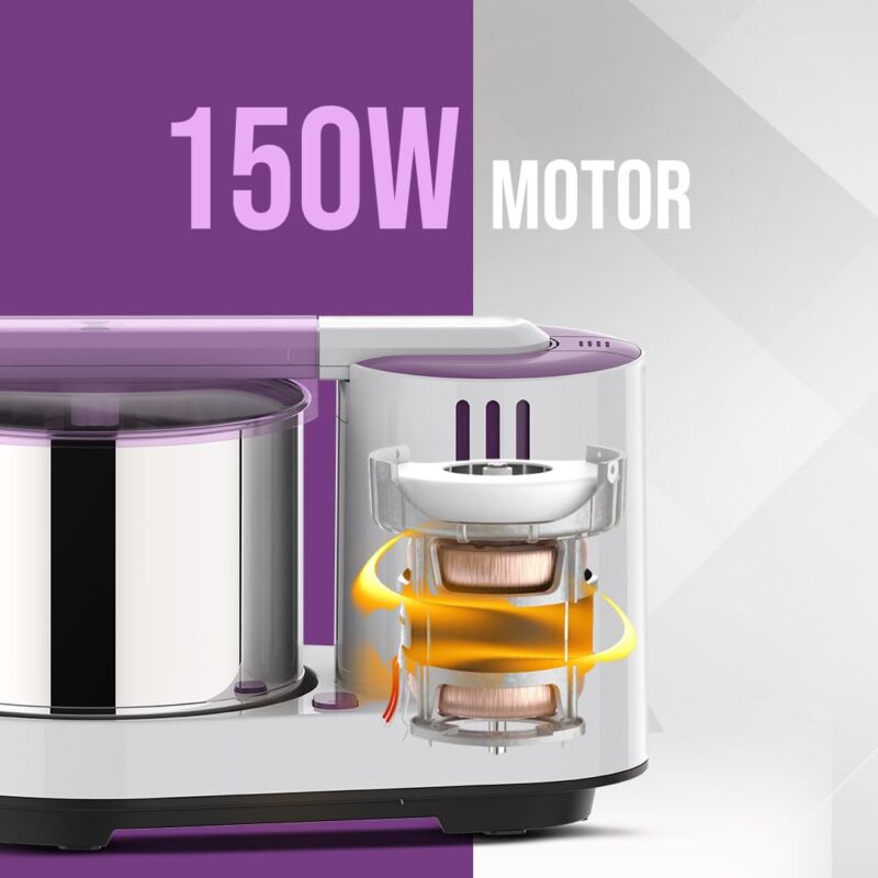 Ultra Grind+ Gold 2L Table Top Wet Grinder with 150W Motor & Conical Stones - Image 3