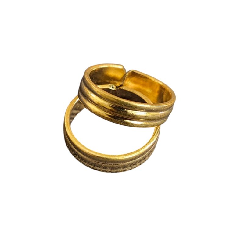 Traditional Panchaloha/impon/five metal Toe Rings for Women, Adjustable Metal Design, Gold-Toned for daily use