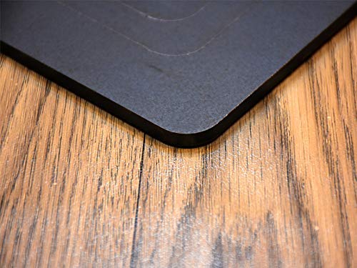 PRINA E-SHOP Pure Iron Flat Square Design for Dosa/Roti/Chappati/Pathri Tawa with Laser Cutting Handle/Gas & Induction-Friendly Dosa Kal (Black_30cm x 30cm) - Image 4