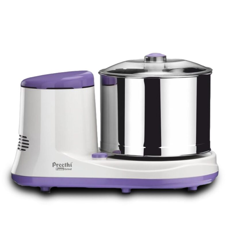 Preethi Power Grind Wet Grinder|150W 2L Stainless Steel Table Top Wet Grinder|Ideal for Making South Indian Batter in Your Kitchen