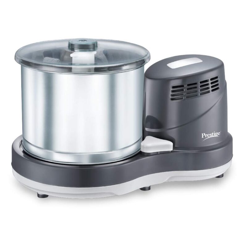 Prestige PWG08 2 Litre Table-Top Wet Grinder | 200 Watts | Stainless Steel Drum | Heavy Duty Motor | Interlocking Mechanism | 5 Years Warranty on Motor