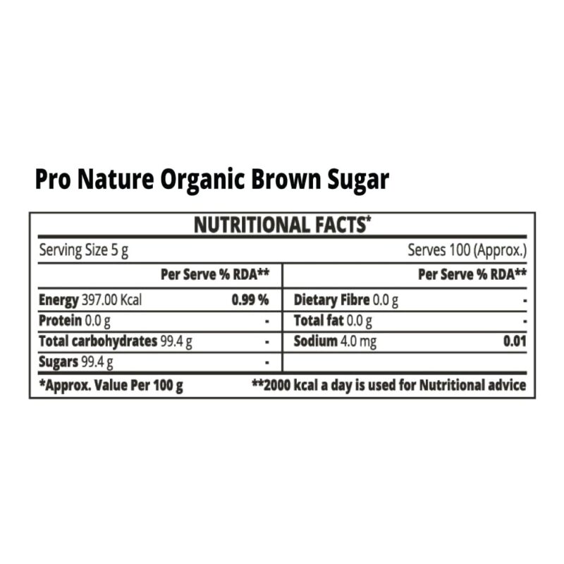 Pro Nature Organic Brown Sugar | Natural Brown Sugar For Healthy Sweetening - 1kg - Image 6