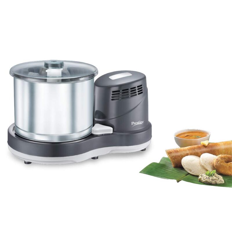 Prestige PWG08 2 Litre Table-Top Wet Grinder | 200 Watts | Stainless Steel Drum | Heavy Duty Motor | Interlocking Mechanism | 5 Years Warranty on Motor - Image 2