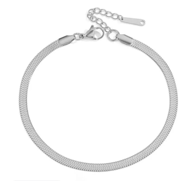 Trendy Stainless Steel Anti-Tarnish Waterproof Snake Chain Anklet for Girls & Women | Gifts for Women & Girls,Single Piece - Image 4