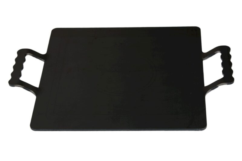 MYNAKSHA Square Pure Iron Dosa Tawa with Laser Cutting Handle (Black, 30 x 30cm). - Image 3
