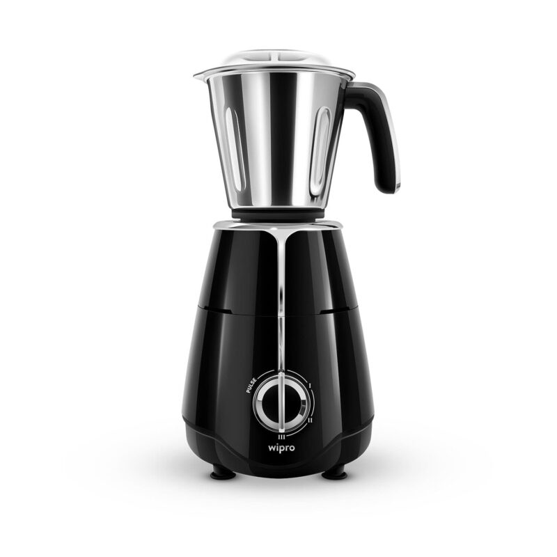 Wipro Elato FMG204 1000 Watt Mixer Grinder with 3 Jars(Wet Grinding Jar (1.5 L) + Dry Grinding Jar (1.2 L) + Chutney Jar (0.5 L)), 100% Copper Motor, 5 Years Motor Warranty, Doorstep Service,Black - Image 3
