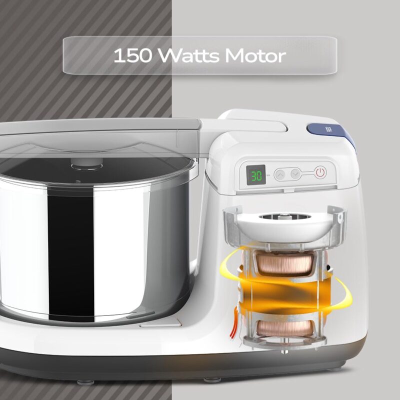 Ultra BIGG+ T 2.5 L Table Top Wet Grinder with Digital Timer, 150W & Conical Stones - Image 3