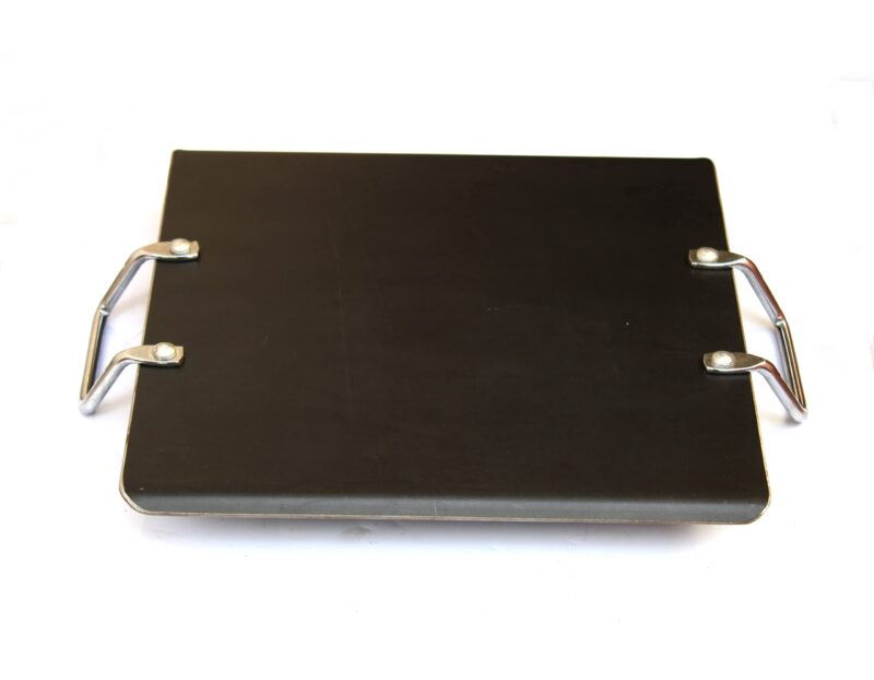 MYNAKSHA Iron Dosa Tawa Square Type Double Handle Tawa 12.2 inches, Raised Edge Induction Comfortable, Black - Image 5
