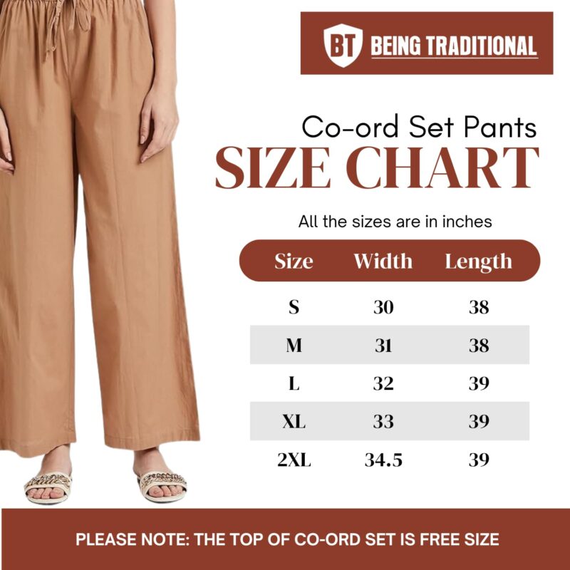BT - Being Traditional Modest Co-Ord Set for Women - Loose Fit Front Open Free Size Kaftan Top with Trouser (Top: Free Size | Trouser: Large, Maroon) - Image 9