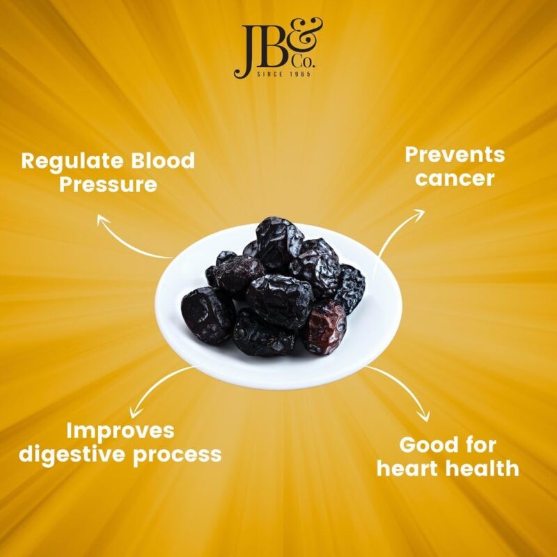 JB&CO Premium Ajwa Dates1kg JARS | Imported from Holy city of Madina | Soft, Natural, No Added Sugar | Rich in Fiber, Iron & Energy Dry Fruits | original imported dates, JARS of 500g x 2 - Image 2
