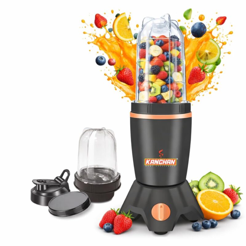 Kanchan Spark X 5000 Nutri Blender Mixer Grinder for Kitchen 500 Watt - Copper Motor Blenders for Smoothies and Juices, Spices - 2 Unbreakable Jars for Dry & Wet, ISI certified 2 Year Warranty