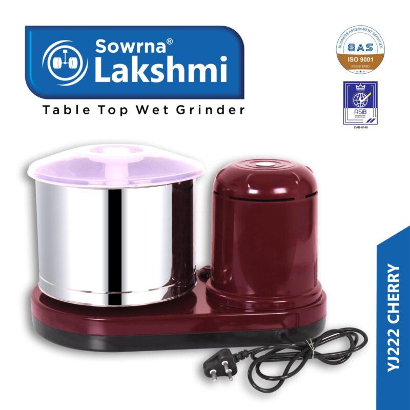 Sowrna Lakshmi Wet Grinder Cherry,ABS Body - Image 3