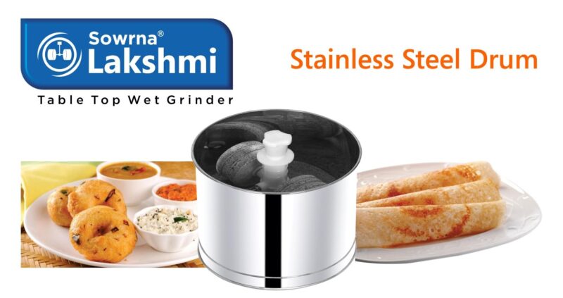 DGMR ENGG WORKS YJ666 150W Wet Grinder, Orange and Grey - Image 7