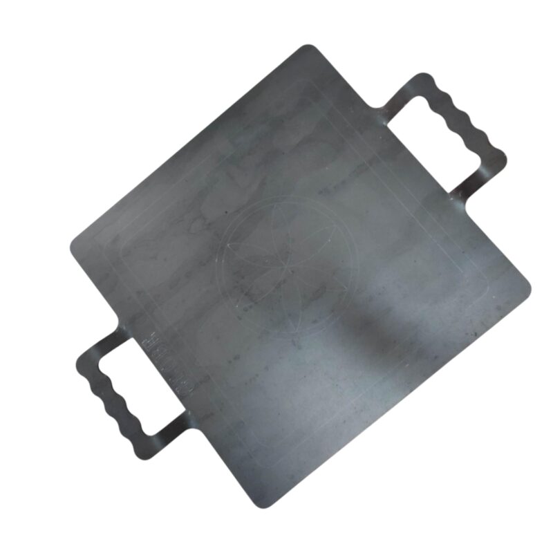 NAAYAGI - Square Model, Iron Tawa, dosa tawa, roti tawa, 30 cmx 30 cm, 5 mm Thick, 3 kg, with Double Handles, Black - Image 7