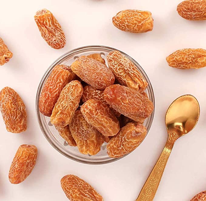 FreshoCartz Premium Yellow Dry Dates | Peela Sukha Khajoor | Pili Kharak | Khajur | Chuara | Dry Chuhara (Dried, 500gm)