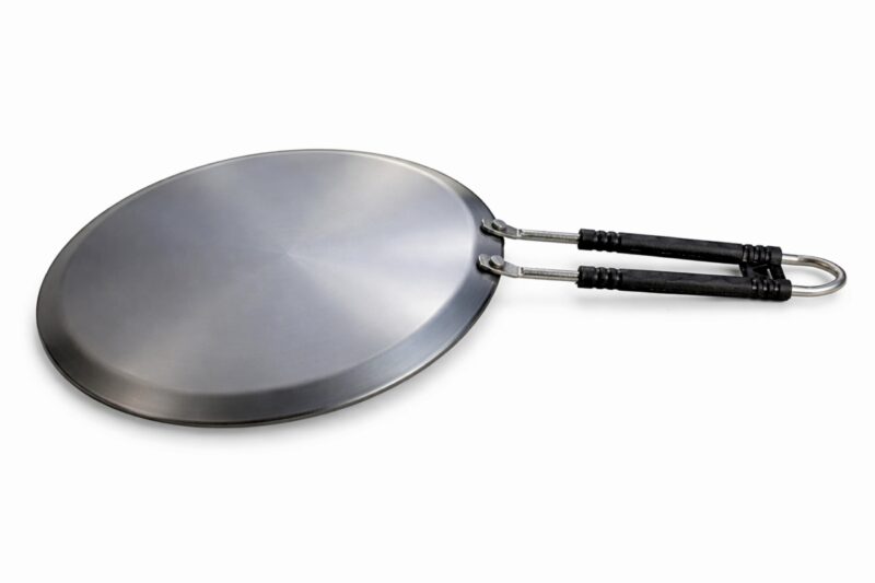 Pure Iron Induction Tawa for Roti, Chapati & Dosa with Steel Handle 1 KG | Heavy Iron Tava with Health Benefits | Non-Toxic, No Chemical Layer | Induction & Gas Compatible, 10 inch Diameter - Image 7