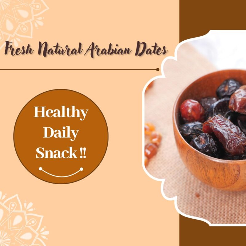 Healthy Hindustan Zahidi Premium Dates 400g Pouch | Arabian Khajoor Naturally Sweet & Healthy Snack | No Added Sugar High Fiber Premium Quality Khajur Dry Fruits - Image 5