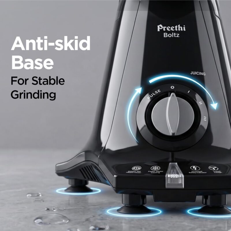 Preethi Boltz 1000W Mixer Grinder, 4 Jars, Superfine grinding in 90 seconds - Image 5