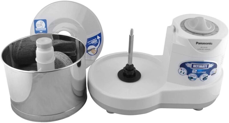 Panasonic MK-TSW200W Super Wet Grinder, 2 L (White) 120 Volt, for USA & Canada Usage - Image 2
