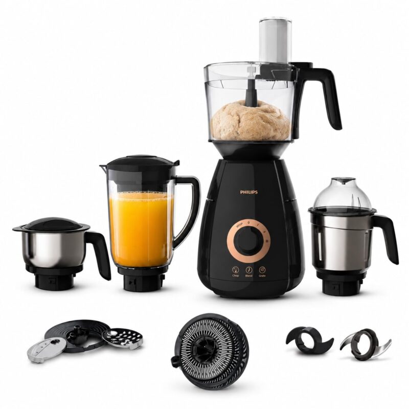 Philips Stainless Steel Mixer Grinder HL7707/01, 750W, 4 Jars
