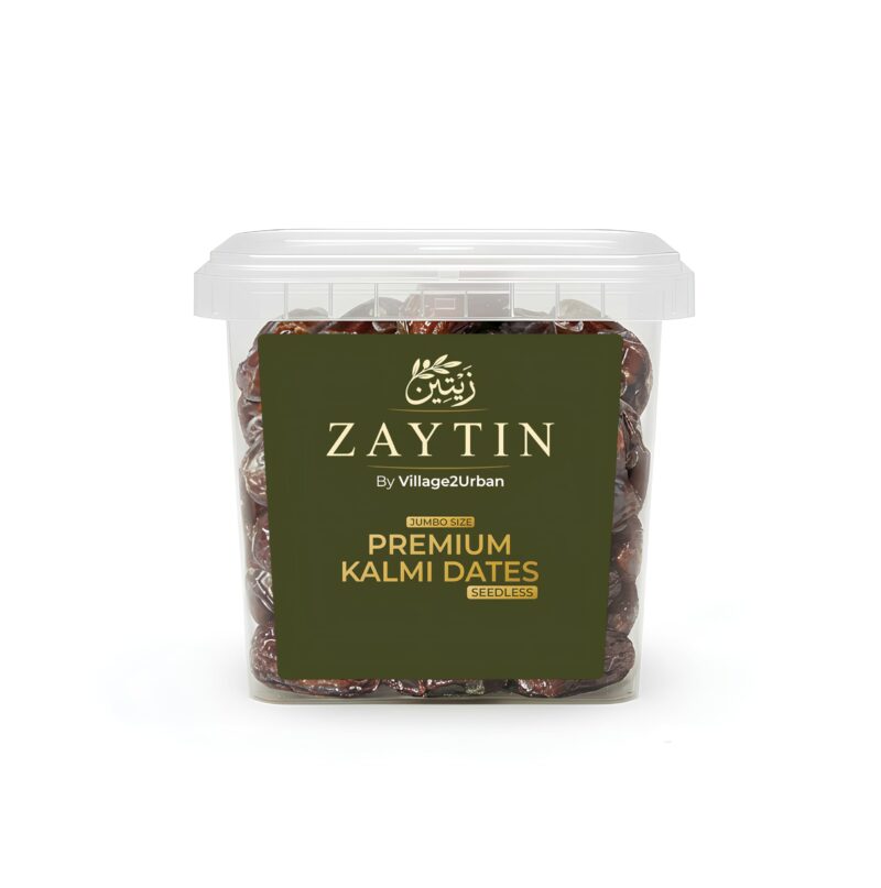 Zaytin Premium Kalmi Seedless Dates By Village 2 Urban | Finest | Handpicked | Seedless Dates | Natural | Energy Booster | Healthy Snack | 250g Pack