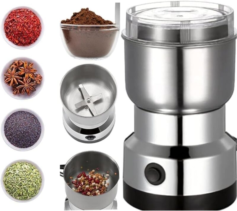 Wowfit Nima Grinder Electric Coffee Grinder, Mini Grinder Machine for Kitchen, Coffee Bean Grinder Electric, Mini Mixer Grinder Electric, Chutney Grinder, Masala Mixer Grinder Small, Mixer for Home - Image 9