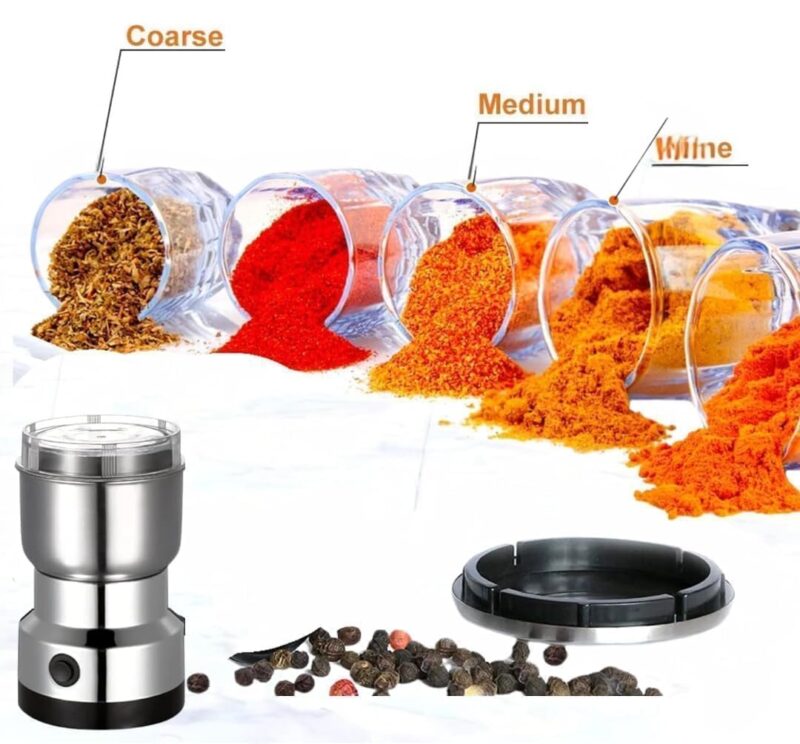Wowfit Nima Grinder Electric Coffee Grinder, Mini Grinder Machine for Kitchen, Coffee Bean Grinder Electric, Mini Mixer Grinder Electric, Chutney Grinder, Masala Mixer Grinder Small, Mixer for Home - Image 3