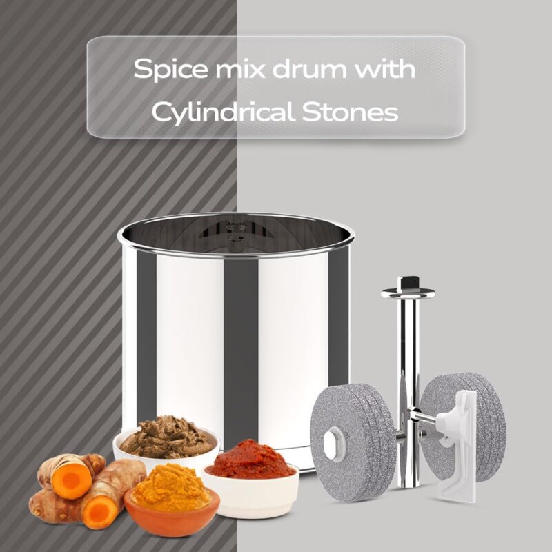 Ultra BIGG+ 2.5 Liters Celebration Pack Wet Grinder with 1 Ltr Spice Drum - Image 3
