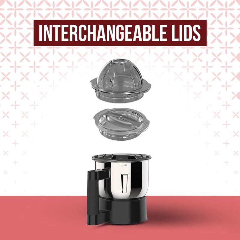 Ultra Topp+ Liquidizer Mixer Grinder - Candy Red | Fast and Heavy-Duty Grinding - 750W Motor with 5 Years Warranty | AISI 304 Food-Grade 4 SS Jar - ABS Body, Liquidizer with Filter 1.2L - Image 5