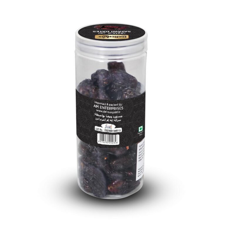 Delicious Gold Safawi Dates 500g | Soft Arabian Khajur | Naturally Sweet Fresh & Rich Taste and Soft Texture - Image 2