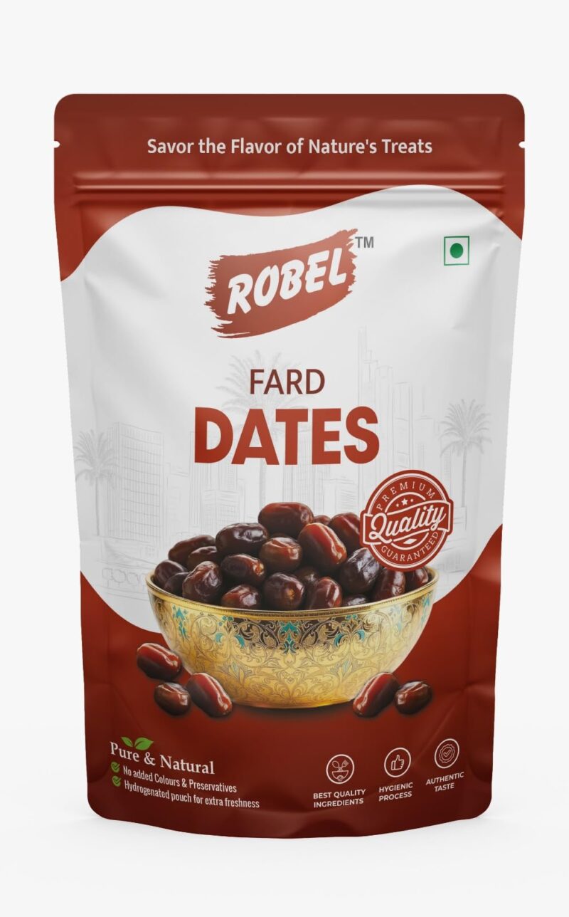 ROBEL Omani Seedless Dates 500g | Premium Pitted Khajoor from Oman | Soft & Naturally Sweet Dates | No Added Sugar, No Preservatives | Vegan & Gluten Free