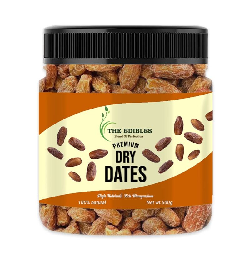 THE EDIBLES Yellow Dry Dates 1 kg | Sukha Khajoor | Pila Chhuara | Yellow Dry Dates | Sukha Khajoor| Pila Chuara [Jar Pack]