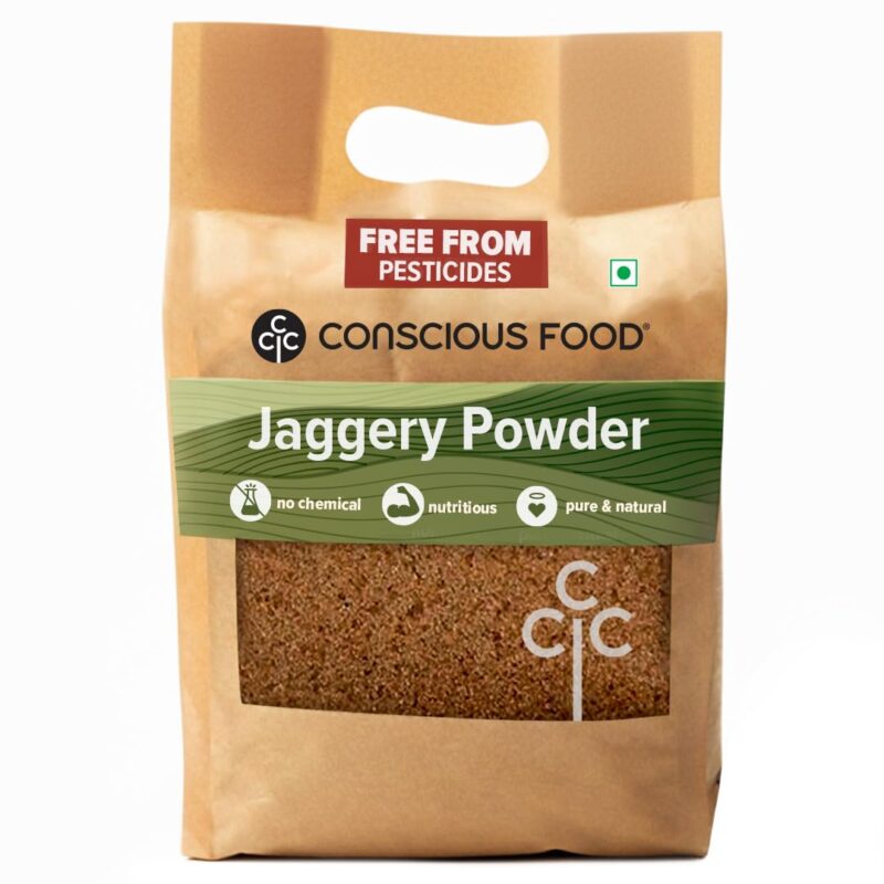 Conscious Food Jaggery Powder, 1 kg | Pure, Natural & Chemical Free | Healthy Sugar Alternative | Gur, Gud Powder, Sharkara Bellam, Nattu Sakkarai, Vellam