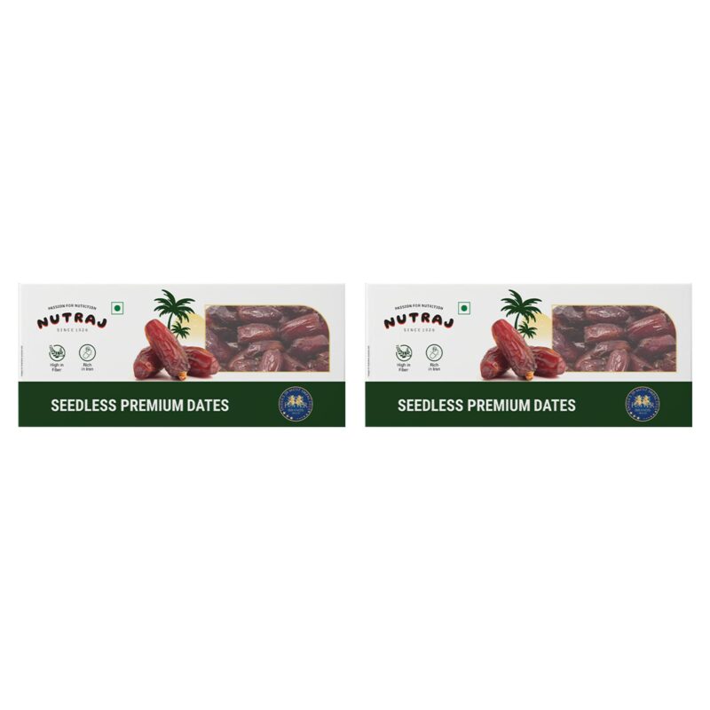 Nutraj Seedless Arabian Dates 500g (250g Pack of 2)