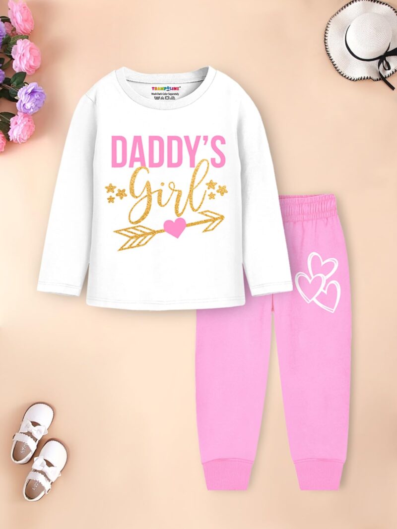 Trampoline Girls Pack of 2 T-Shirts & Pyjamas Set (TRM-BCS-119_2) Multicolour - Image 4