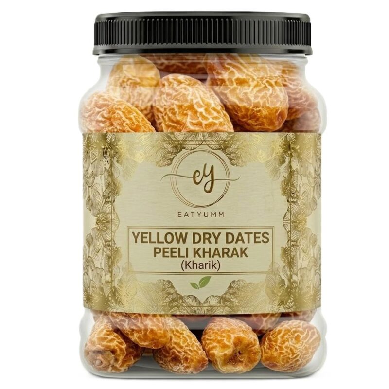 Eatyumm Yellow Dry Dates (Kharak), Natural Dried Fruit, Healthy Snack, Premium Arabic Dates, 100% Natural (250grams)