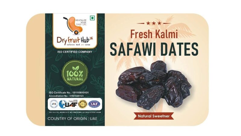 Dry Fruit Hub Safawi Dates 1kg, Original | Kalmi Dates | Soft, Dark & Naturally Sweet | Handpicked Dates | Ready to Eat | Hygienically Packed - Image 6