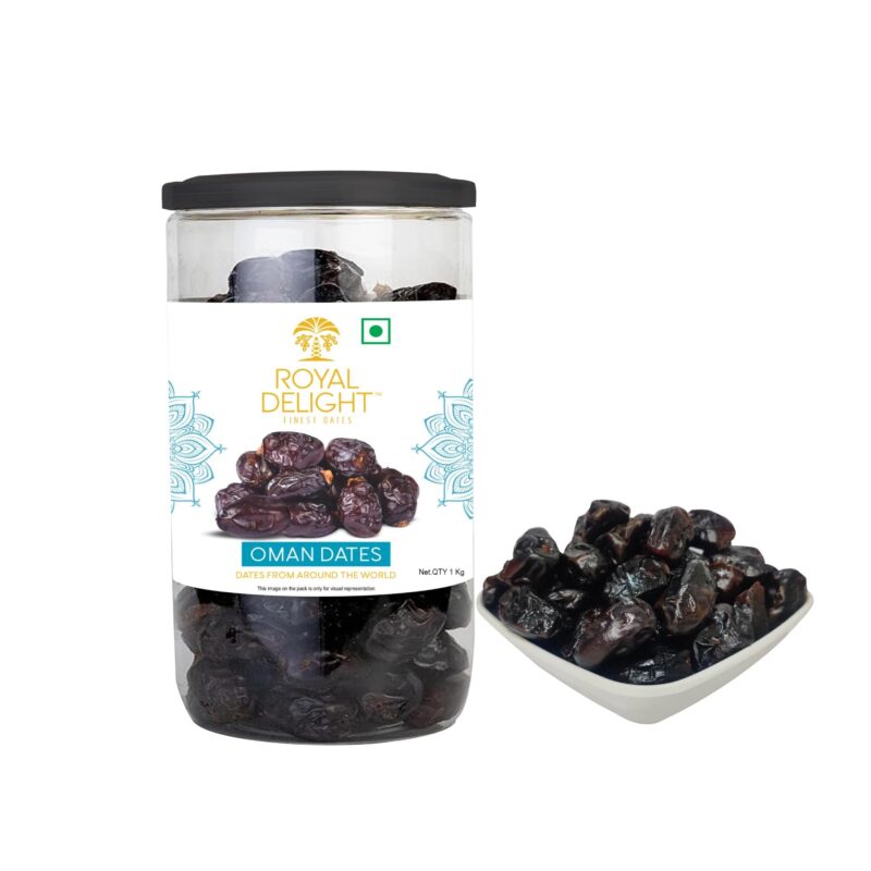 Royal Delight Premium Omani Dates (1kg) | Fresh Fard Khajoor | Sweet Dried Fruits | Energy Snack Pack | Rich in Fiber (Whole Fruit) - Image 3