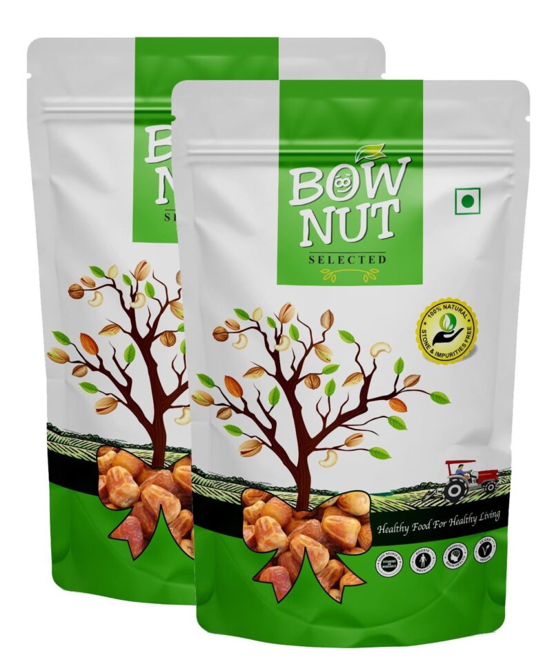 Bownut Premium Dried Dates ((Yellow Dates/Khajoor, 400 gm (2 x 200 gm)