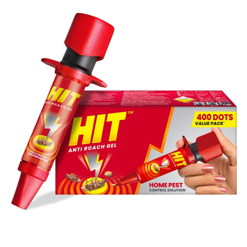 Hit Anti Roach Gel - Cockroach Killer (20G) | Kitchen Safe | Odourless | Fast And Convenient, Pack Of 1