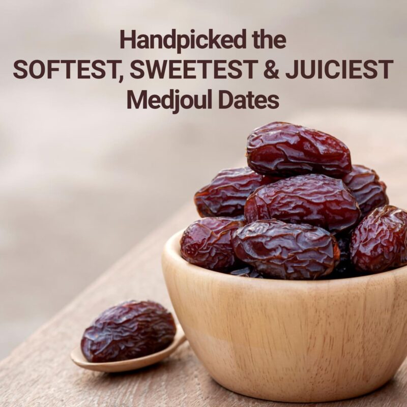 Notty Nuts -FOR A HEALTHY LIFE Medjool/Medjoul Dates (1000 Gm) | Jumbo Size Khajur/Khajoor | No Artificial Colours| Premium Dates Dry Fruits(250 Gm * 4) - Image 4