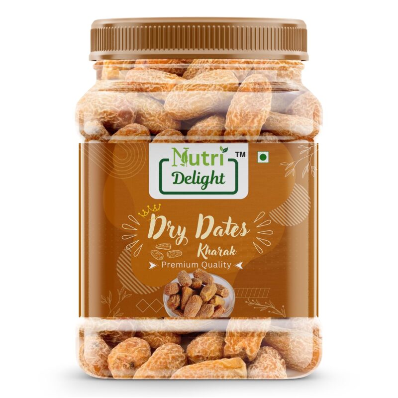 Nutri Delight Premium Dryy Dates, Kharak Grade A, No Added Sugar, Premium Yellow Dryy Dates | Peela Sukha Khajoor | Pili Kharak | Khajur | Chuara | Dry Chuhara (1 KG)