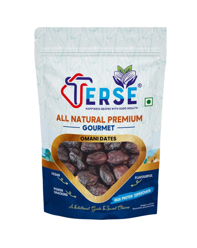 TERSE Premium Omani Dates 200g | Khajur, Khajoor | Dry Fruits | Healthy Snacks | Dry Dates | No Preservatives