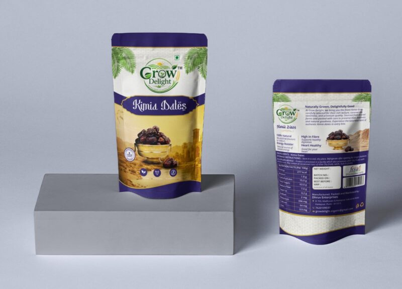 Grow Delight Organic Kimia Dates | Naturally Grown | Premium Quality 400gm - Image 6