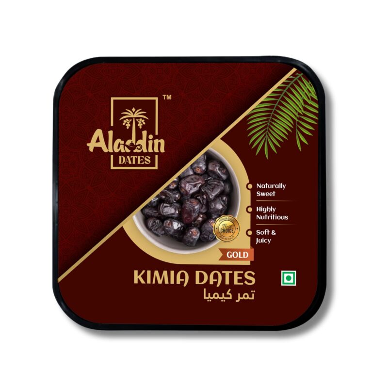 Aladdin Dates Black Kimia Dates 1kg (500gm x 2 Pack)| Premium Mazafati Khajoor | Soft Black Dates | Value Pack Offer | IML Container | No Added Sugar | Healthy Dry Fruit - Image 2