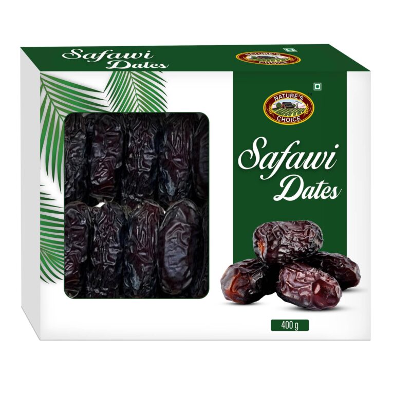 Nature's Choice Safawi Kalmi Dates 400g | Khajur/Khajoor | Soft Khejur