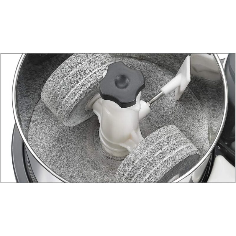 Prestige PWG08 2 Litre Table-Top Wet Grinder | 200 Watts | Stainless Steel Drum | Heavy Duty Motor | Interlocking Mechanism | 5 Years Warranty on Motor - Image 3
