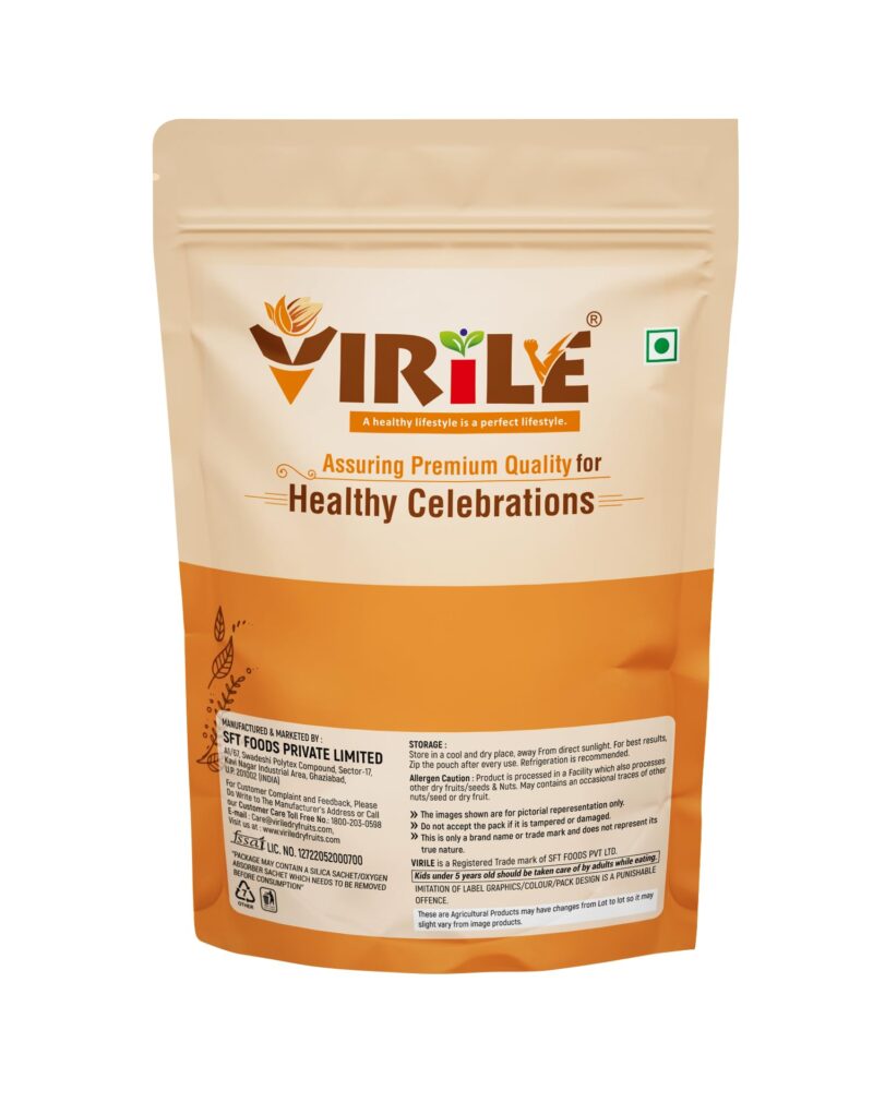 VIRILE Premium Omani Dates 200g | Khajur, Khajoor | Dry Fruits | Healthy Snacks | Dry Dates | No Preservatives - Image 2