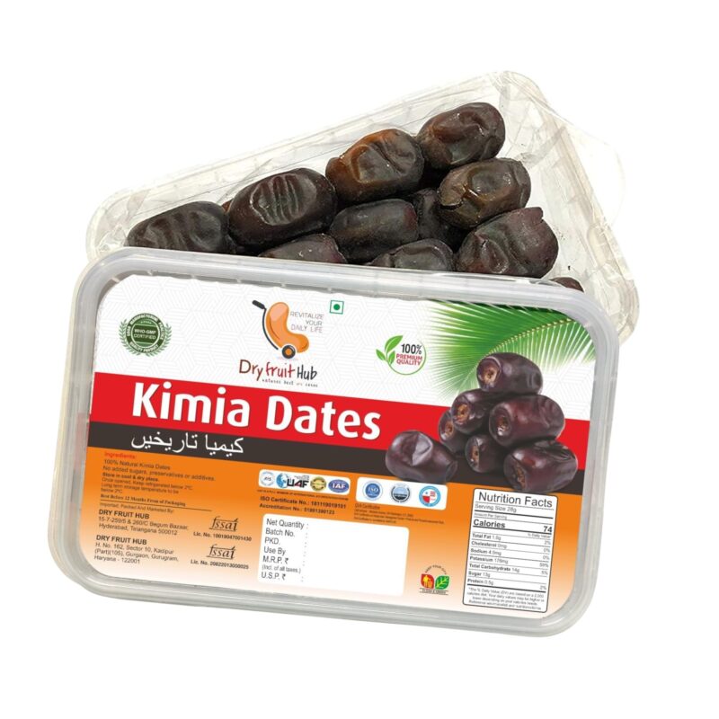 Dry Fruit Hub Kimia Dates 500gms, Fresh Kimia Dates, Khajur, Mazafati Khejur, Soft Juicy Khajoor For Healthy Snacks (Pack of 1) - Image 6