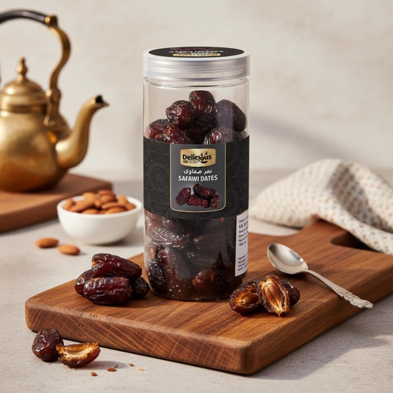 Delicious Gold Safawi Dates 500g | Premium Arabian Safawi Khajur | Soft Naturally Sweet Dates | Fresh Ready to Eat Khajoor | Quality Dry Fruit | Pack of 2 - Image 5